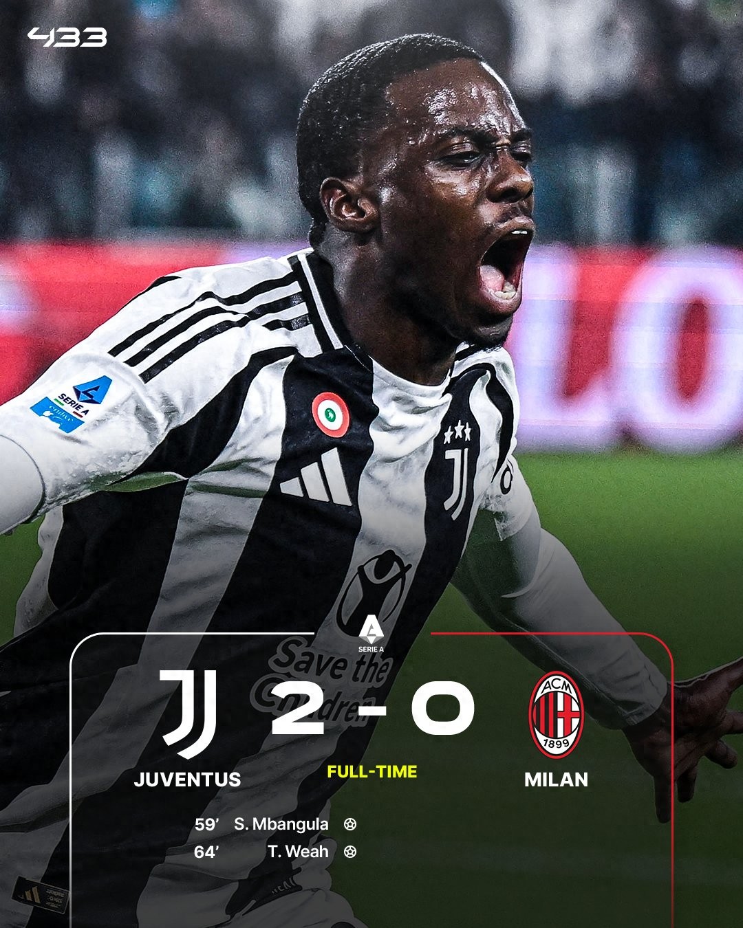 伊瓜因梅开二度！尤文图斯晋级半决赛